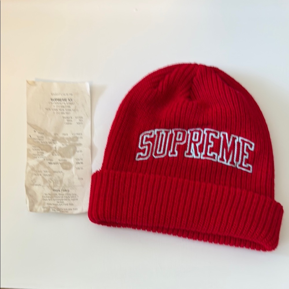 Supreme Red Beanie
